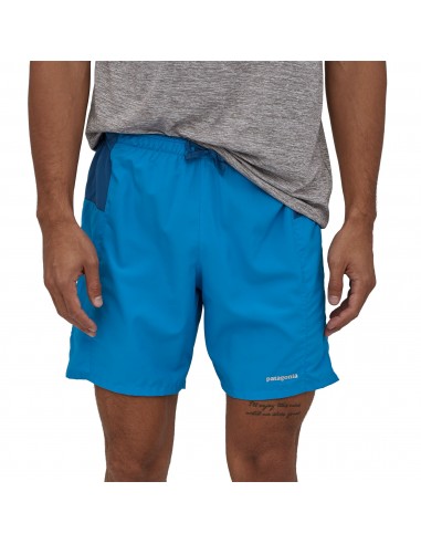 Patagonia Mens Strider Pro Running Shorts 7 Inch Andes Blue Onbody Front