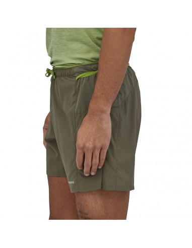 Patagonia Mens Strider Pro Running Shorts 5 Inch Industrial Green Onbody Side