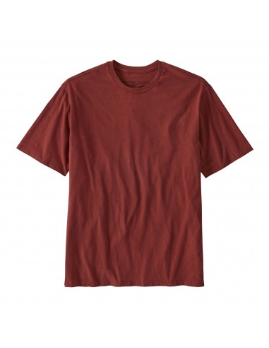 Patagonia Mens Road to Regenerative Lightweight Tee Barn Red Offbody Front