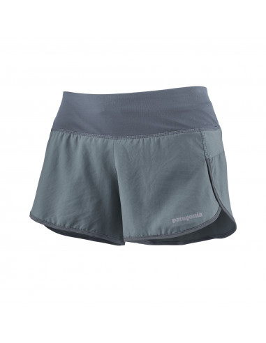 Patagonia Womens Strider Running Shorts 3 ½ Inch Plume Grey Offbody Front