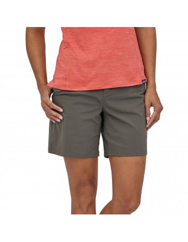 Patagonia Womens Quandary Shorts 7 in Forge Grey Onbody Front