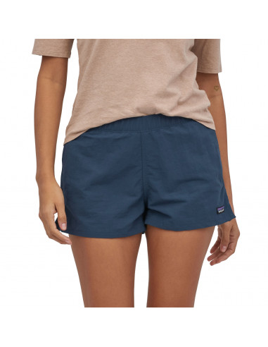 Patagonia Womens Barely Baggies Shorts 2½" Tidepool Blue Onbody Front