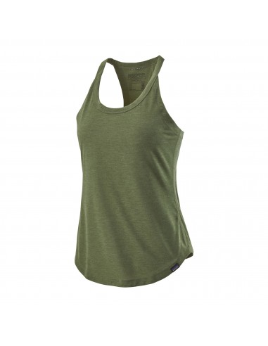 Patagonia Womens Capilene Cool Trail Tank Top Camp Green Offbody Front
