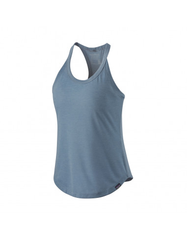 Patagonia Womens Capilene Cool Trail Tank Top Light Plume Grey Offbody Front