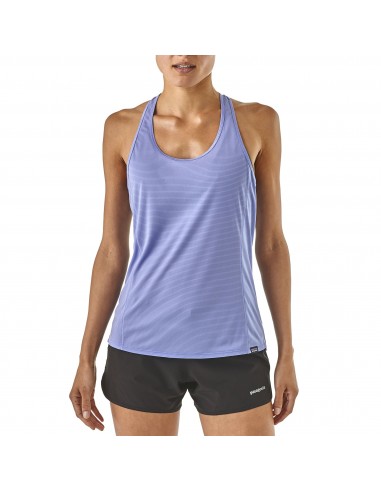 Patagonia Womens Capilene Cool Lightweight Tank Light Violet Blue Onbody Front