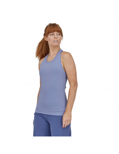 Patagonia Womens Arnica Tank Light Current Blue Onbody Front