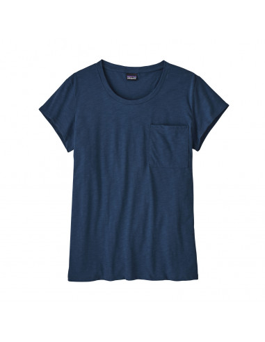 Patagonia Womens Mainstay Tee Tidepool Blue Offbody Front
