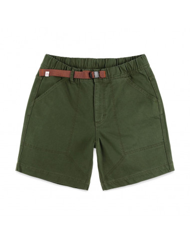 Topo Designs Mens Mountain Shorts Olive Offbody Front