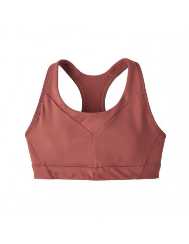Patagonia Womens Wild Trails Sports Bra Rosehip Offbody Front