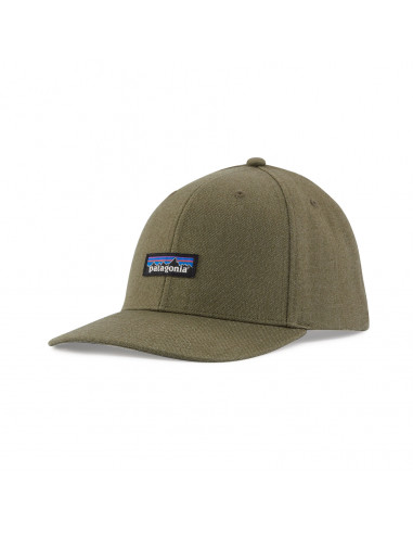 Patagonia Tin Shed Hat P-6 Logo: Fatigue Green Offbody Front