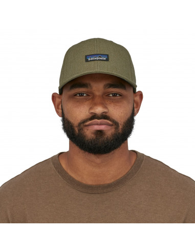 Patagonia Tin Shed Hat P-6 Logo: Fatigue Green Onbody Front