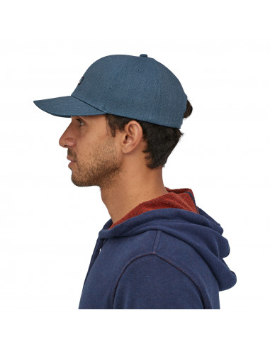 Patagonia Tin Shed Hat P-6 Logo: Stone Blue Onbody Side