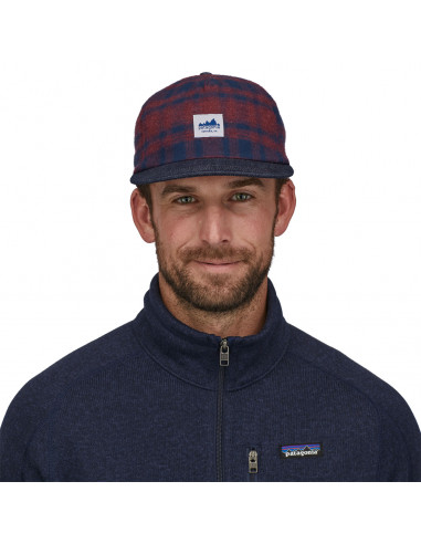Patagonia Range Cap Connected Lines: Sequoia Red Onbody Front