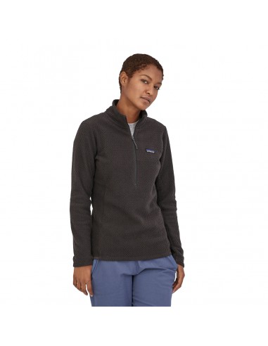 Patagonia Womens R1 Air Zip Neck Black Onbody Front
