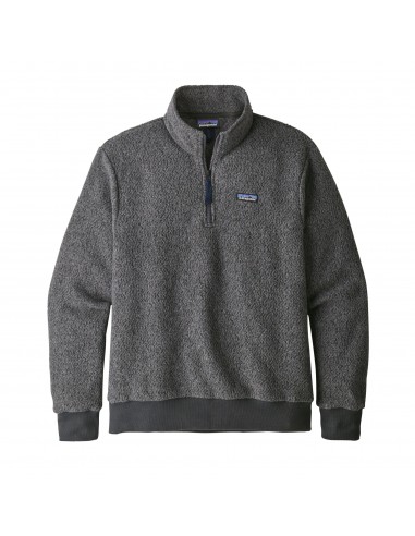 Patagonia Mens Woolyester Fleece Pullover Forge Grey Offbody Front
