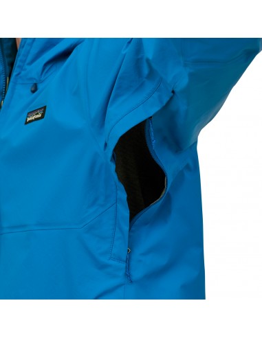 Patagonia Mens Torrentshell 3L Jacket Andes Blue Onbody Detail 2