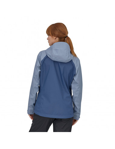 Patagonia Womens Torrentshell 3L Light Current Blue Onbody Back