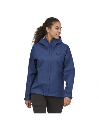 Patagonia Womens Torrentshell 3L Sound Blue Onbody Front