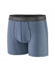 Patagonia Mens Essential Boxer Briefs 3 in Fathom Stripe: New Navy Offbody Front