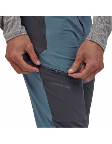 Patagonia Mens Altvia Alpine Pants Plume Grey Onbody Detail Belt Pocket