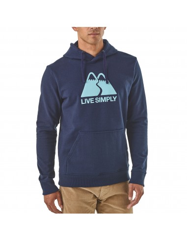 Patagonia Live Simply Winding Uprisal Hoody Classic Navy Onbody Front