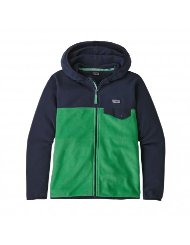 Patagonia Boys Micro D Snap-T Jacket Nettle Green Offbody Front