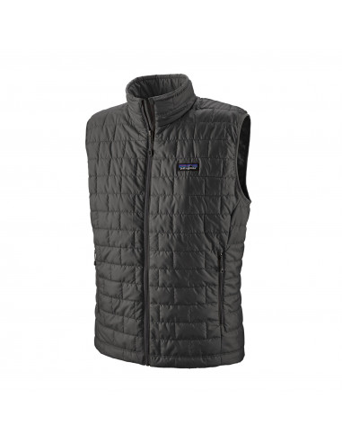 Patagonia Mens Nano Puff Vest Forge Grey Offbody Front