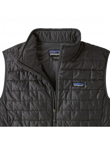 Patagonia Mens Nano Puff Vest Forge Grey Offbody Front Detail