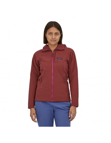 Patagonia Womens Nano Air Hoody Sequoia Red Onbody Front
