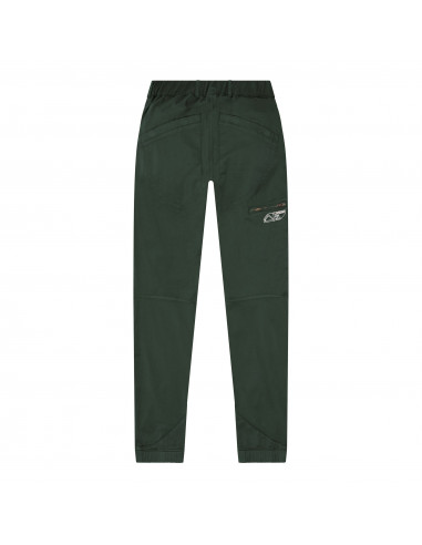 Looking for Wild Mens Technical Pants Fitz Roy Deep Forest Offbody Front