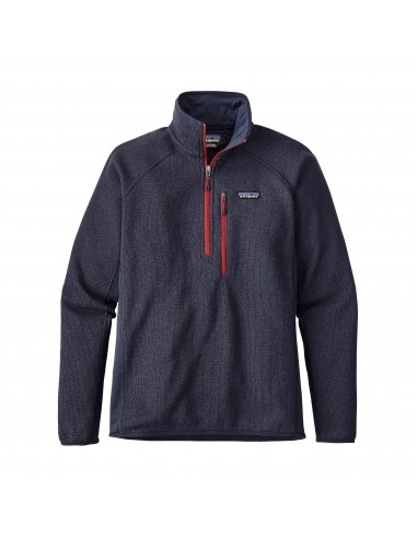 Patagonia Mens Performance Better Sweater 1/4 Navy Blue Offbody Front