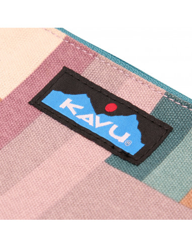 KAVU Dosewallips Double Zip Bag Grandmas Quilt Detail