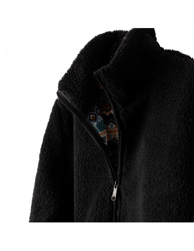Kavu Womens Snowpack Sweater Black Chalet Offbody Detail 1