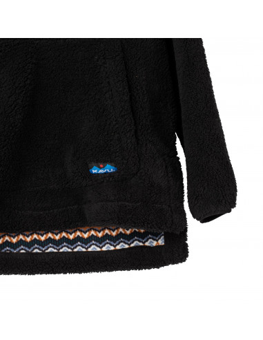 Kavu Womens Snowpack Sweater Black Chalet Offbody Detail 2
