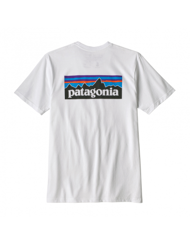 Patagonia Pánske Tričko P-6 Logo Responsibili-Tee Biela Offbody Zozadu