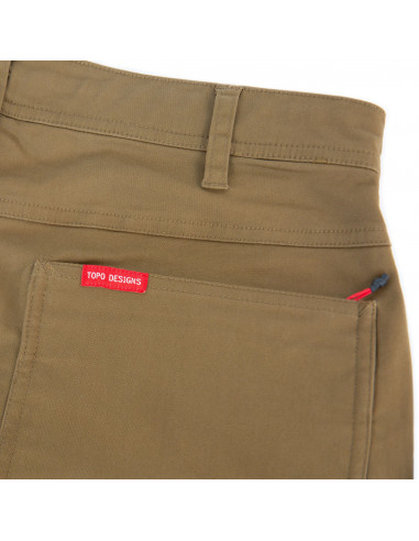 Topo Designs Pánské Kalhoty Global Pants Khaki Detail 3