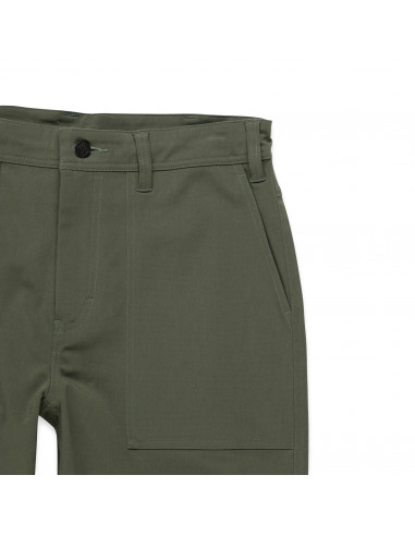 Topo Designs Pánske Nohavice Global Pants Olivová Offbody Detail