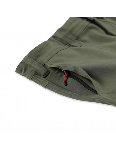 Topo Designs Mens Global Pants Olive Offbody Detail 3