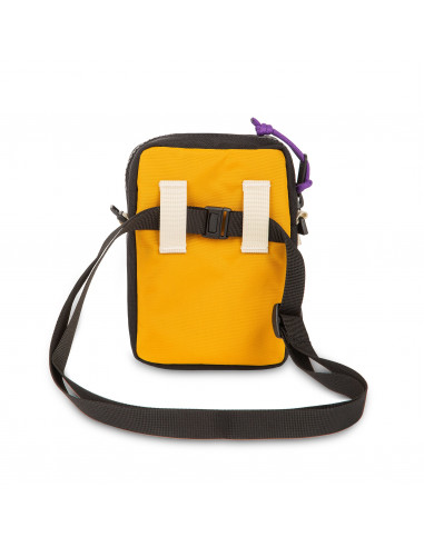 Topo Designs Taška Mini Shoulder Bag Modrá Hořčicová Žlutá Zezadu