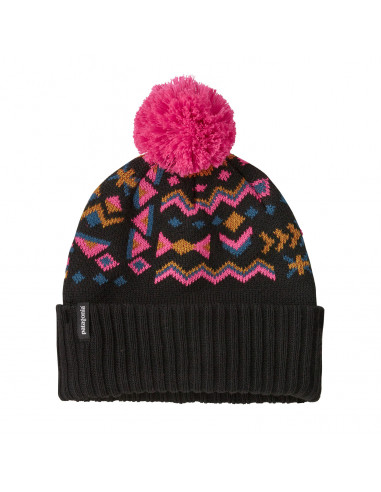 Patagonia Kids Powder Town Beanie Wandering Woods Knit: Pitch Blue