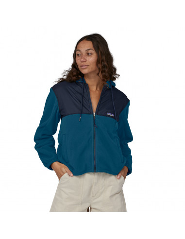 Patagonia Womens Microdini Hoody Tidepool Blue Onbody Front