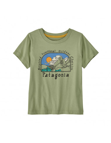Patagonia Baby Regenerative Organic Certified™ Cotton Graphic T-Shirt Lost And Found: Salvia Green