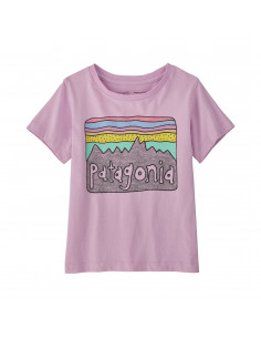 Patagonia Baby Regenerative Organic Certified™ Cotton Fitz Roy Skies T-Shirt Dragon Purple
