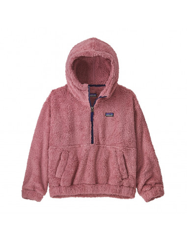 Patagonia Kids' Los Gatos Fleece Hoody Sweatshirt Light Star Pink Front