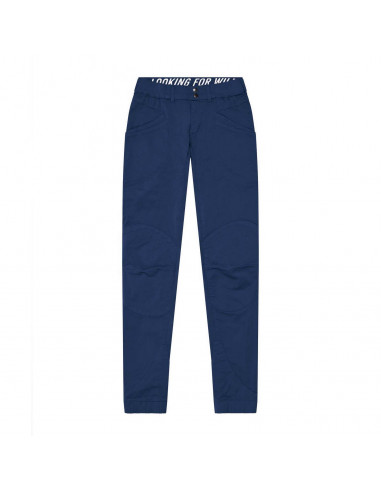Looking for Wild Womens Technical Pants Laila Peak Navy Peony Offbody Front