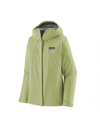 Patagonia Womens Torrentshell 3L Jacket Friend Green Offbody Front