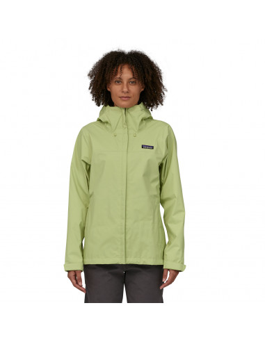 Patagonia Womens Torrentshell 3L Jacket Friend Green Onbody Front