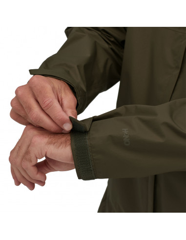 Patagonia Men's Torrentshell 3L Jacket Basin Green Detail Sleeve