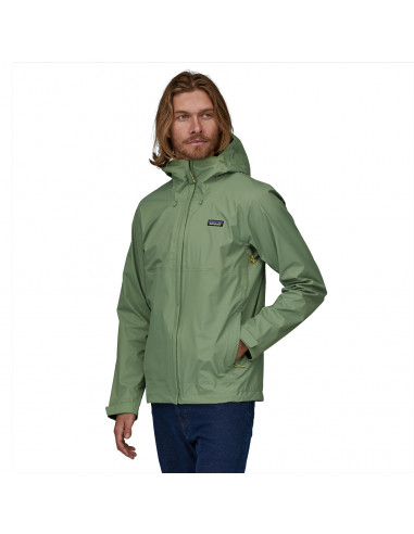 Patagonia Mens Torrentshell 3L Jacket  Sedge Green Onbody Front