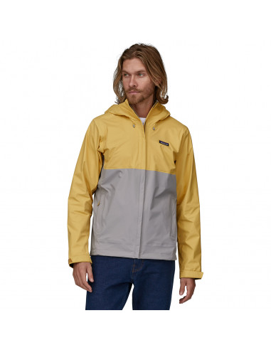 Patagonia Mens Torrentshell 3L Jacket Surfboard Yellow Onbody Front